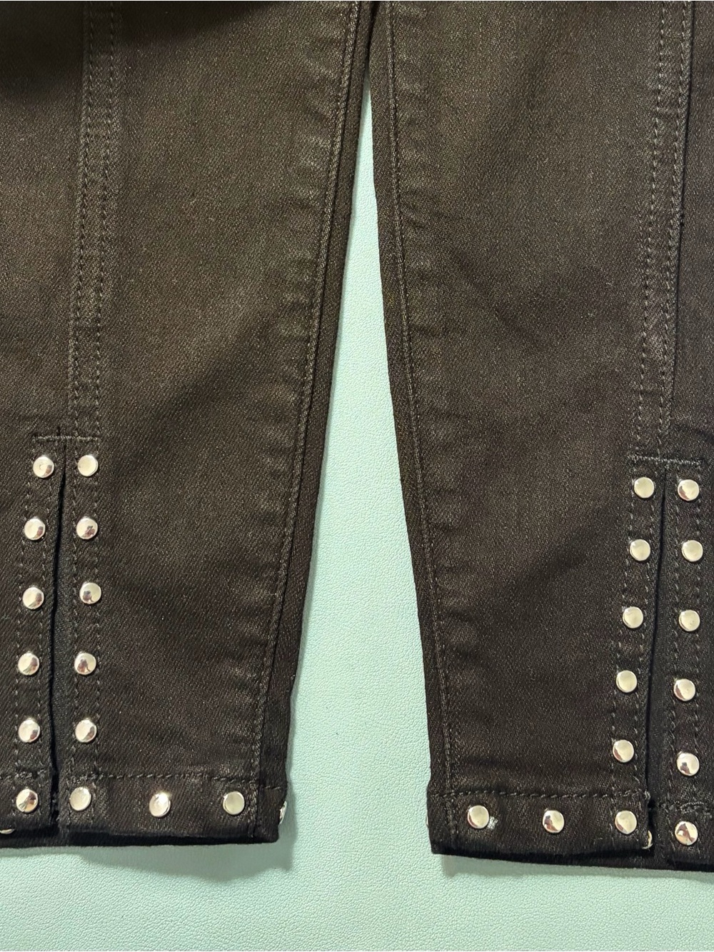 Torrid Bombshell Skinny Premium Stretch High-Rise Jean Black Studded sz 12 - Picture 6 of 9